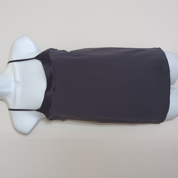 Banana Republic Dark Grey Camisole Stretch Nylon Adjustable Straps Size Large - Picture 1 of 9